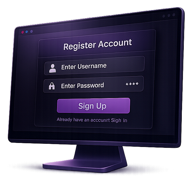 Register account